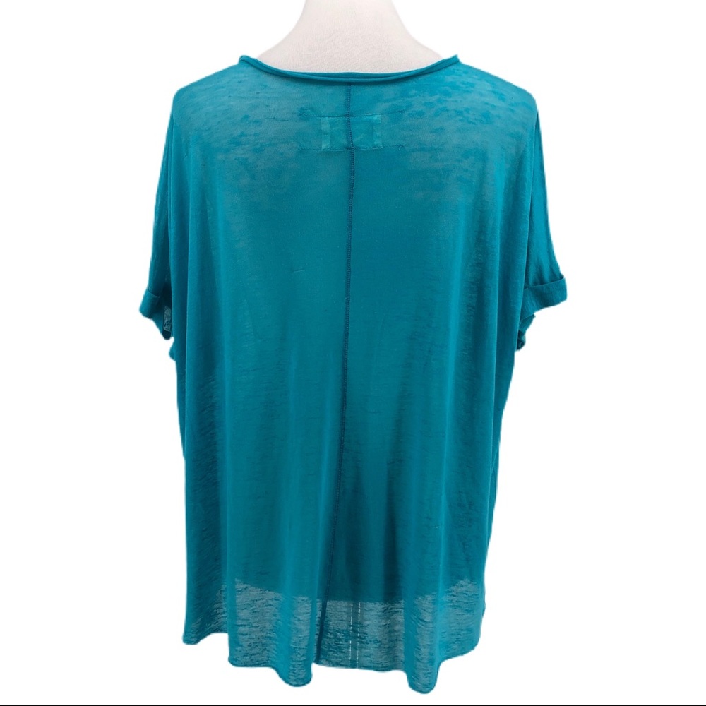 Rag & Bone Blue Knit Short Sleeve Tee, Size S - Picture 4 of 10